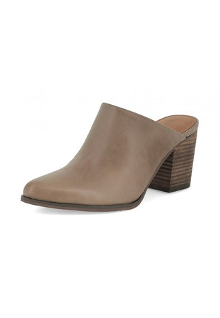 Emery Heeled Mule - Taupe