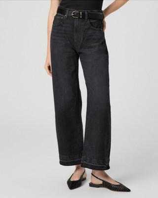 Aurelia Ankle w/ Undone Finished Hem - Black Void