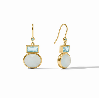 Jolie Midi Earring in Aquamarine Blue