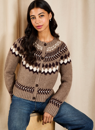 Esmarie Geo Fairisle Cardi