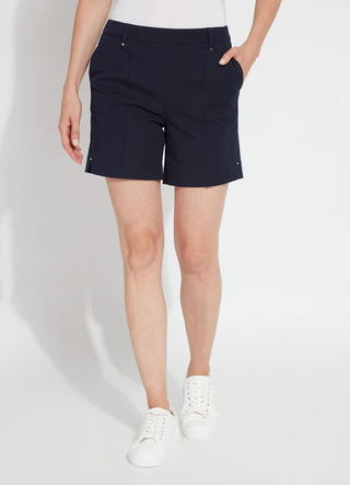 Amanda Stretch Twill Short in True Navy