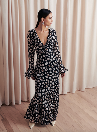 Madge Mini Dress - Daisy Print