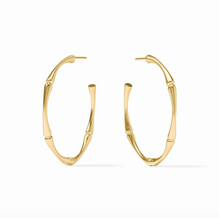 Bamboo Hoop in Gold Large