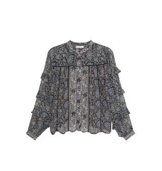 Camilla Blouse - Blue Orchid