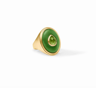 Carnaby Statement Ring - Palmetto Green