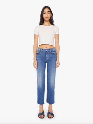 Mid Rise Rambler Zip Ankle Fray - Dugout Doobies