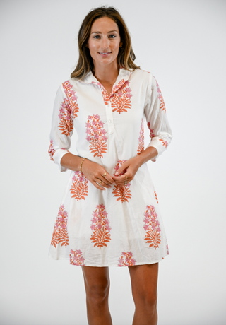 Sully Mandarin Dress in Passion Fruit