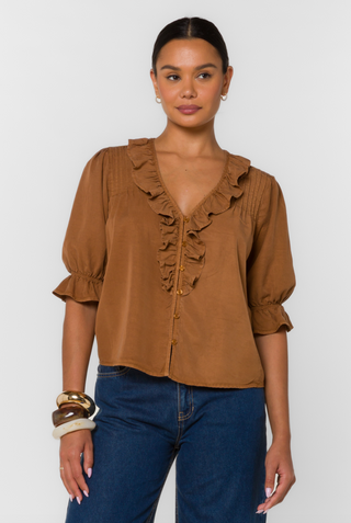 Anthea Top in Brown
