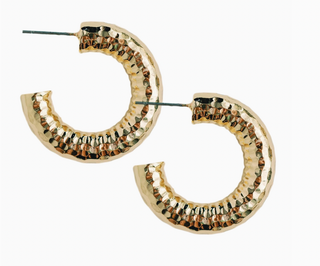 Hammered Vintage Hoop