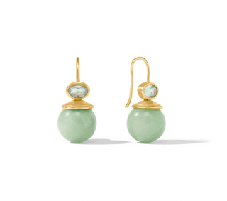Portofino Demi Earring in Aqua Jade