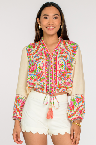 Emmet Top in Scroll