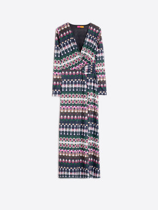 Amelia Dress - Geo Lurex