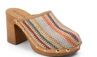 Melody Clog - Multi Raffia