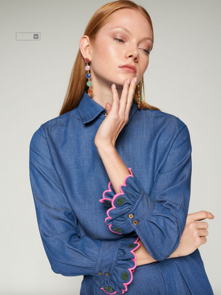 Alba Shirt - Denim Tencel
