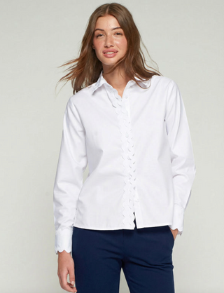 Blanco Twill Blouse