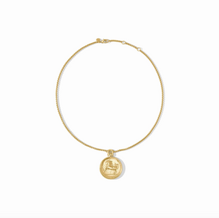 Saratoga Horse Necklace in Gold