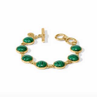 Essex Stone Bracelet in Malachite Green
