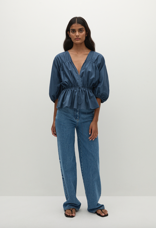 Sigrid Top - Vintage Navy