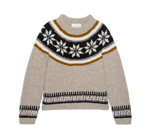 The Snowflake Fairisle Sweater - Oat