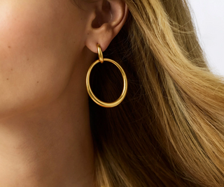 Laguna Doorknocker Earring in Gold