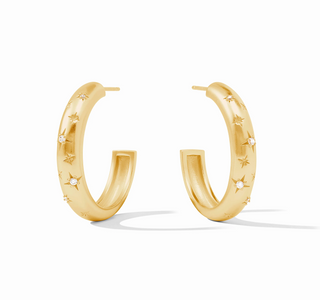 Luna Stone Hoop - Zirconia