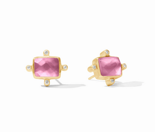 Clara Stud - Iridescent Tourmaline Pink