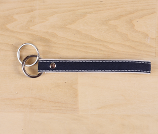 Key Fob Wristlet Purse Charm - Navy