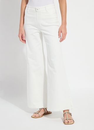 Iris Wide Leg Everyday Denim in Ecru White