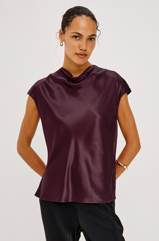 Loretta Top in Wine