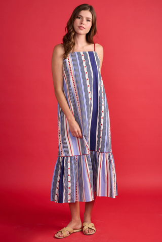 Vera Dress in Liberty Stripe