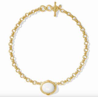 Portofino Demi Necklace in White Jade